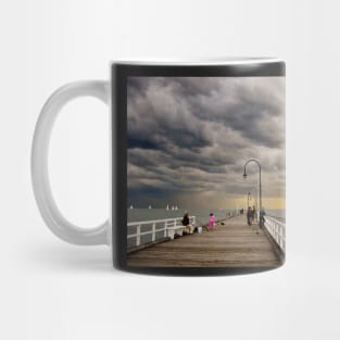 Dusk on St Kilda Pier Mug